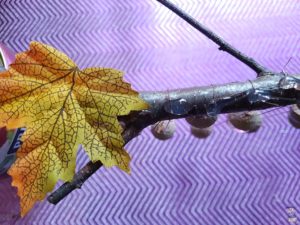 Herbst Glasmurmel Fensterdeko DIY Eicheln 02