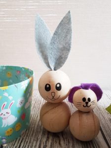 DIY Ostern Osterhasen Hasen Basteln aus Perlen mit Kindern 11