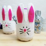 Osterkörbchen aus Plastikflasche basteln – Upcycling DIY