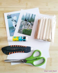 Grußkarte aus Eisstielen Puzzle DIY selber machen 01