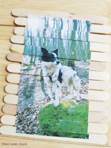 Grußkarte aus Eisstielen Puzzle DIY selber machen 09