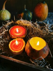 DIY Kürbis Kerze Herbst Basteln 26