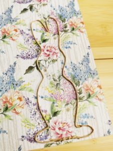 DIY Osterkarte Papierdraht Hase selber machen 01
