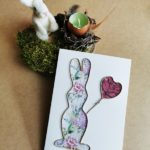 Einzigartige Osterkarten mit Figuren aus Papierdraht basteln