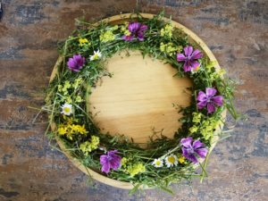 Kranz aus Labkraut ohne Draht DIY 05