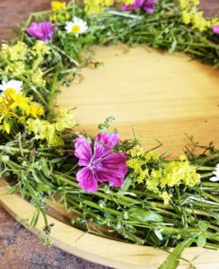 Kranz aus Labkraut ohne Draht DIY 07