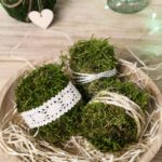 Osterdeko mit Naturmaterialien – Ostereier mit Moos