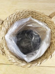 DIY Körbchen wird Übertopf Zimmerpflanzen 06