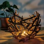 Außergewöhnlicher Kerzenhalter aus Ästen – DIY